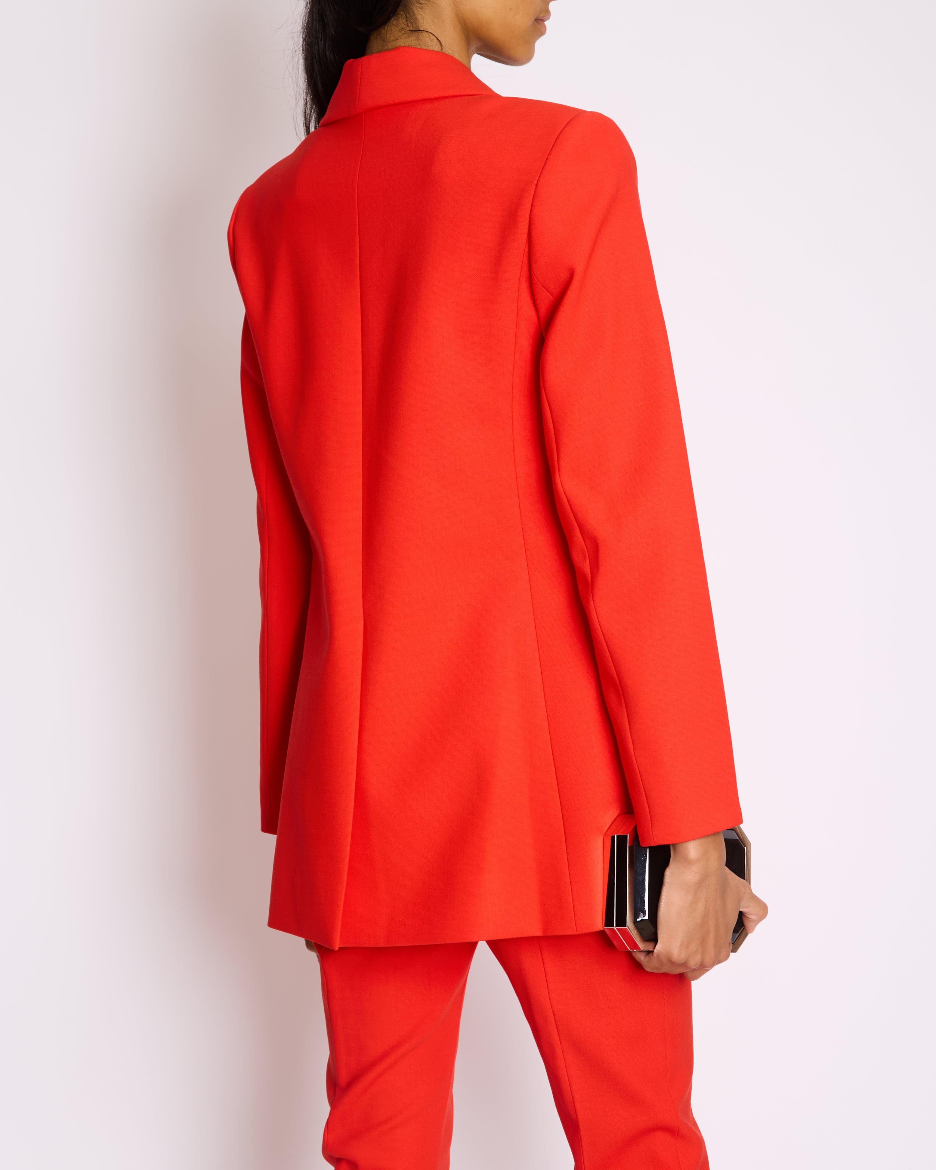 *CURRENT SEASON* Carolina Herrera Red Three Piece Trousers, Jacket and Blouse Set Size US 0 (UK 4)