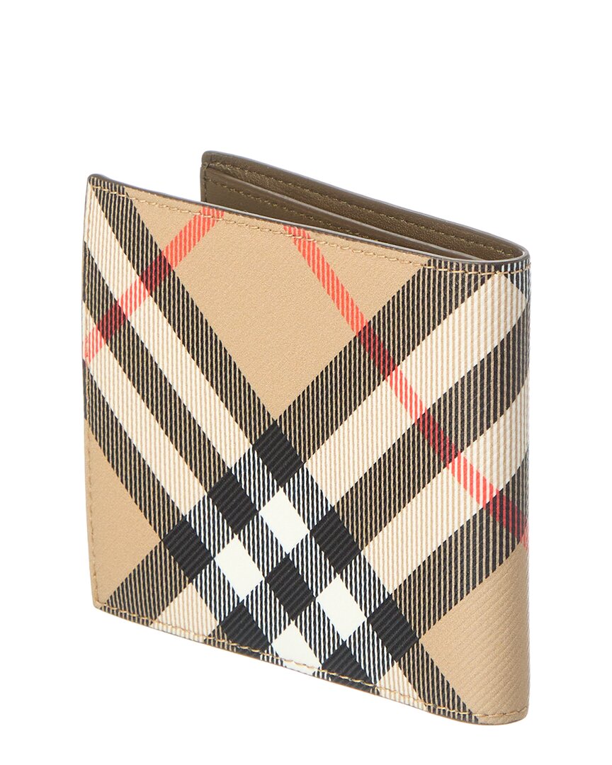 Burberry Vintage Check E-Canvas Bifold Wallet