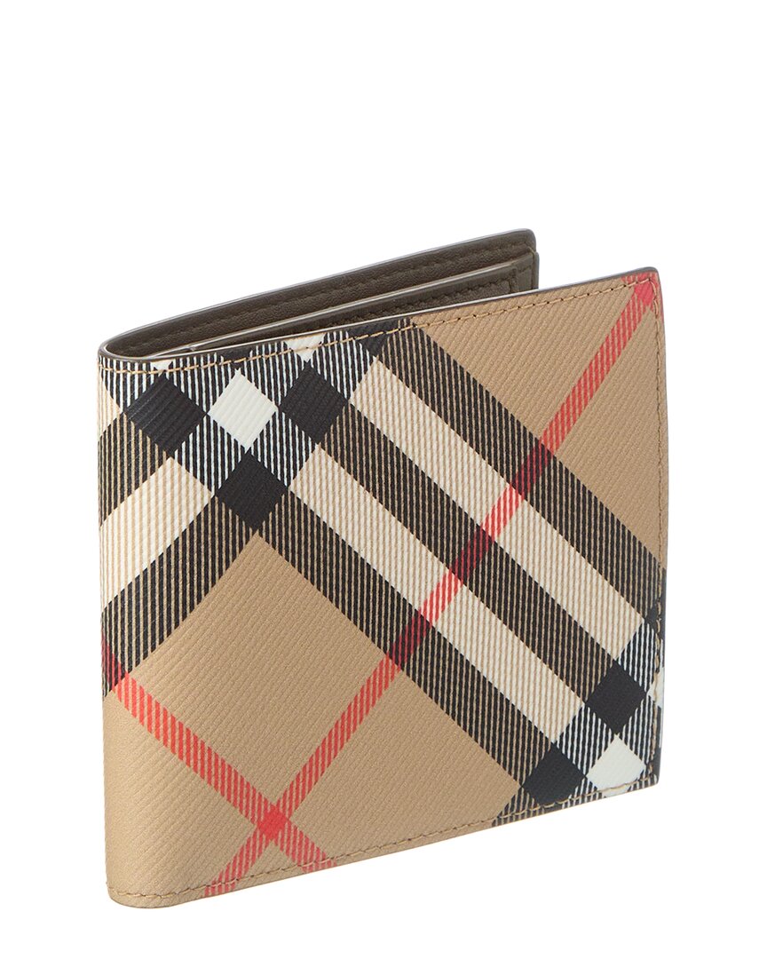Burberry Vintage Check E-Canvas Bifold Wallet