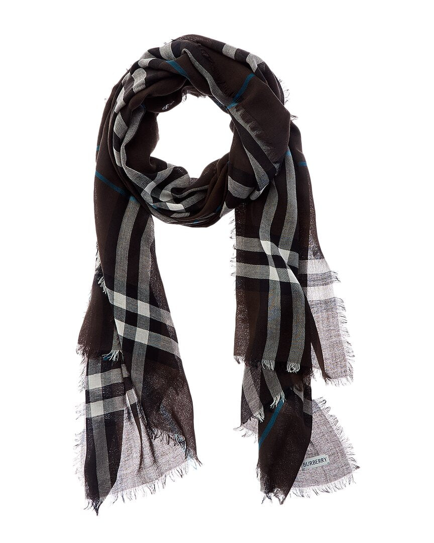 Burberry Check Wool Scarf
