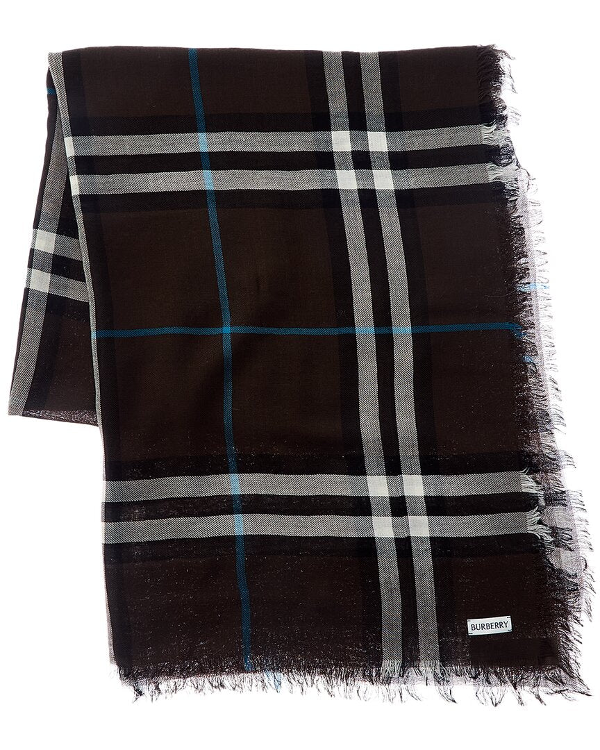 Burberry Check Wool Scarf