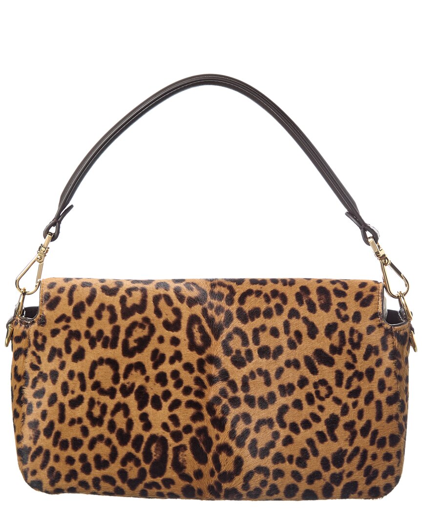 Fendi Baguette Haircalf & Leather Shoulder Bag