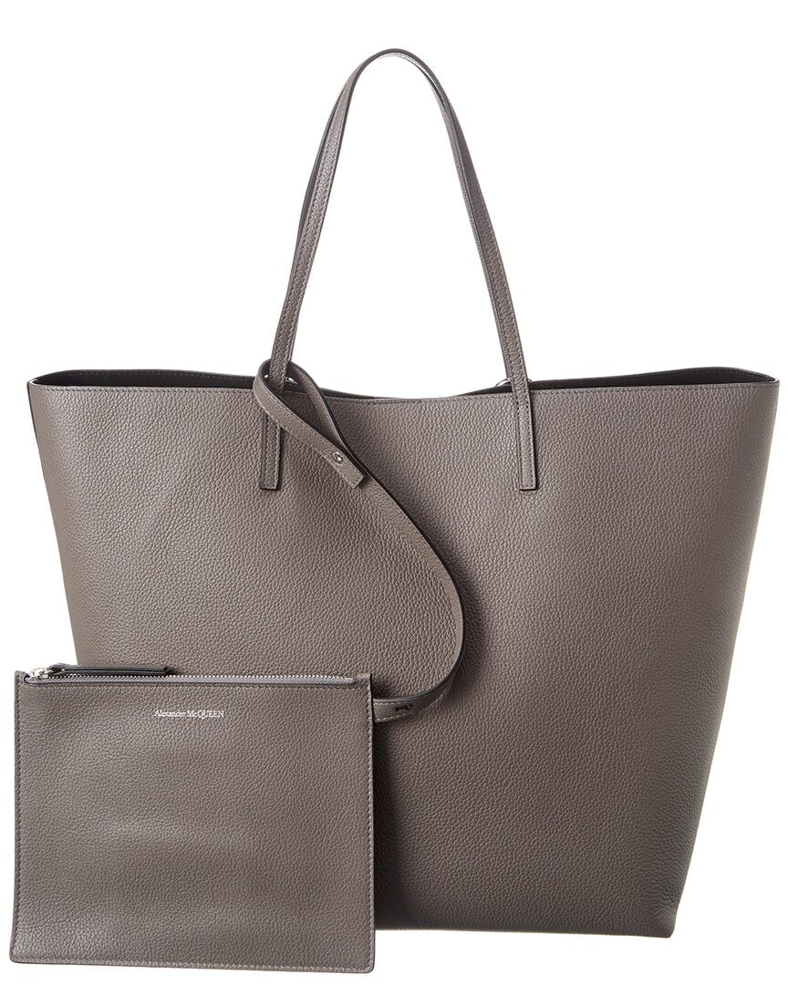 Alexander Mcqueen Skull Leather Tote