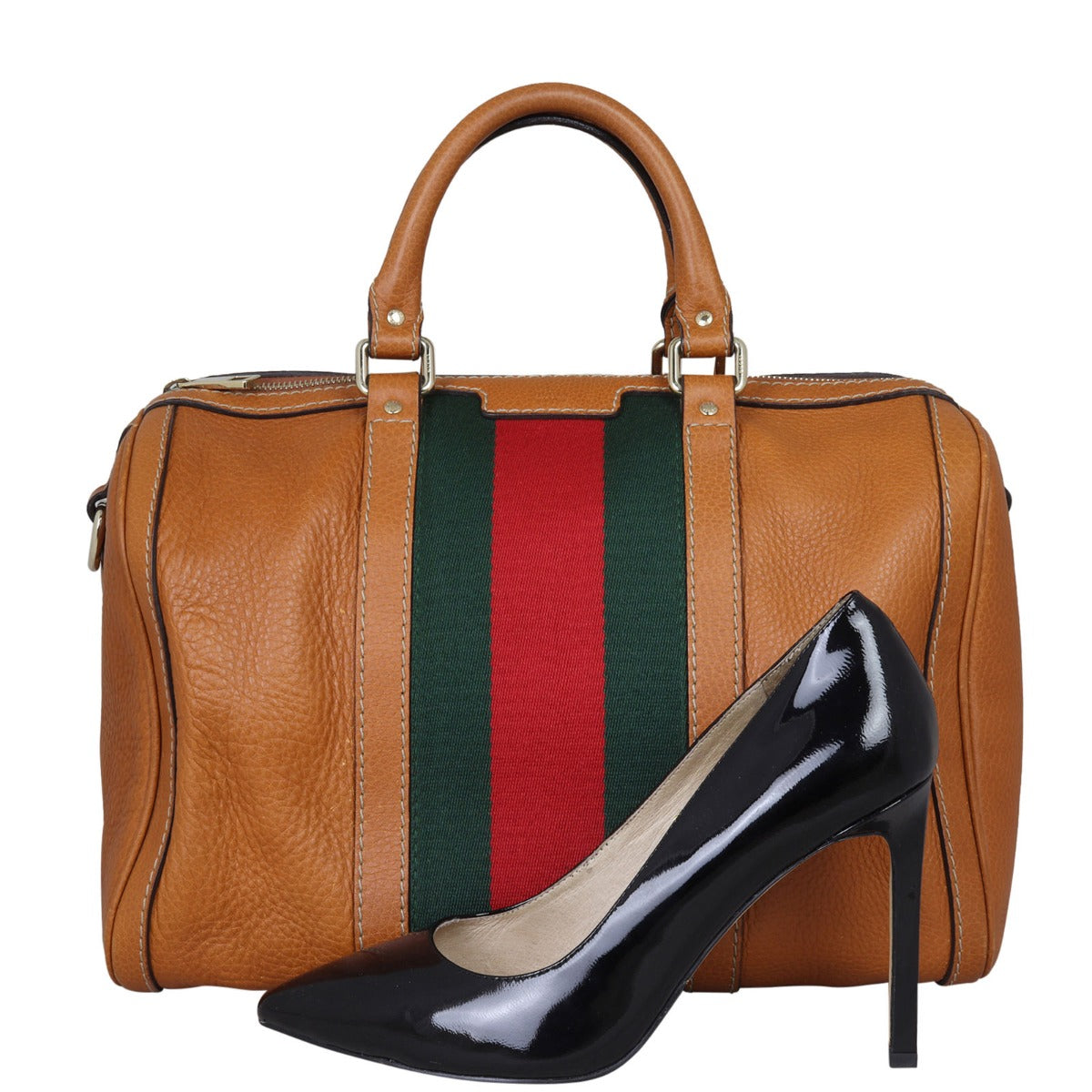 Gucci Vintage Web Boston Bag Medium