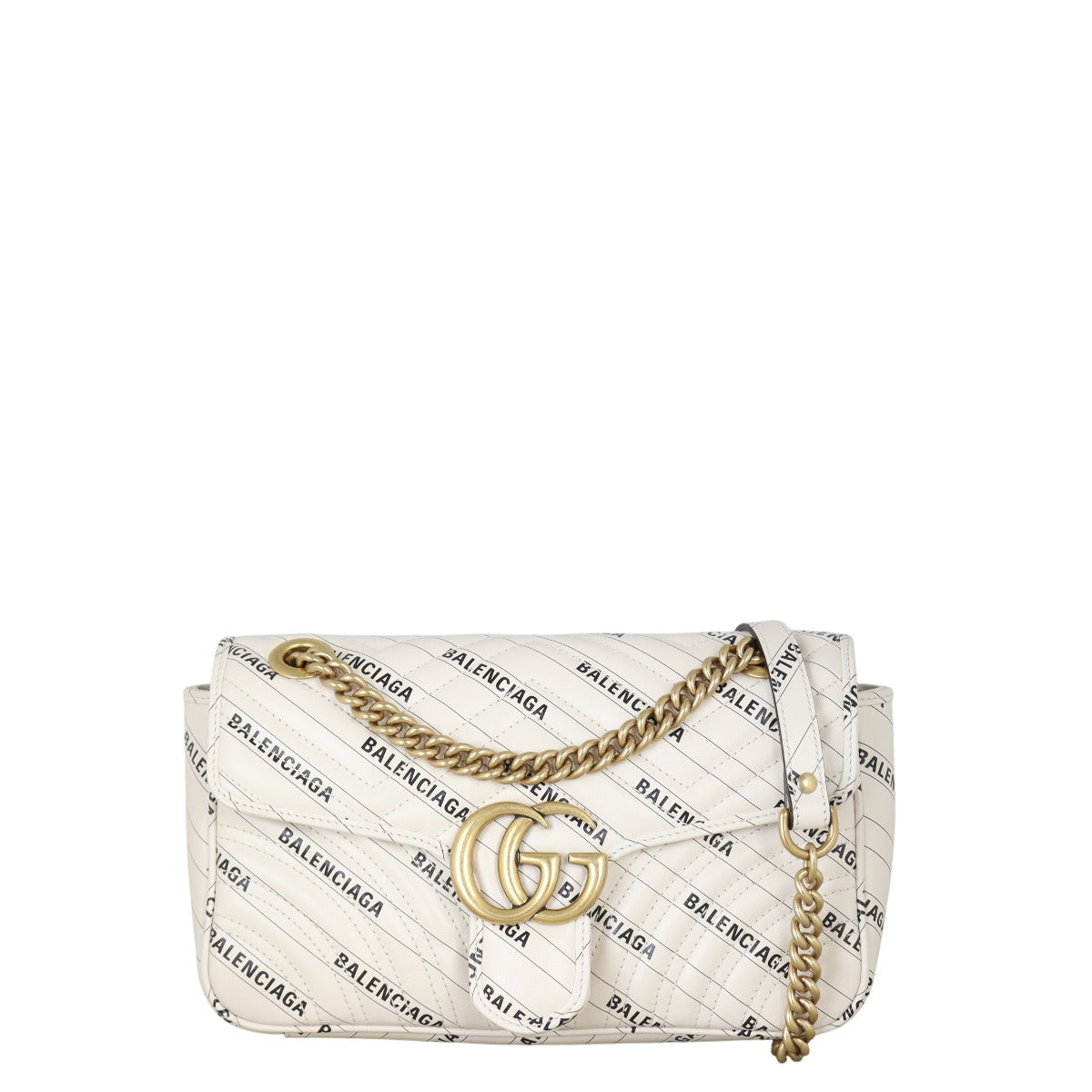 Gucci x Balenciaga GG Marmont Matelasse Small Shoulder Bag