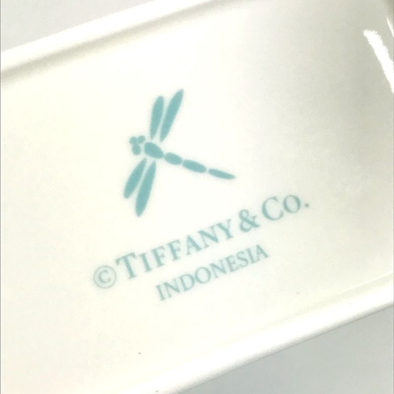 Tiffany & Co Small Bag Shopping Bag Shape Logo Ceramic Blue