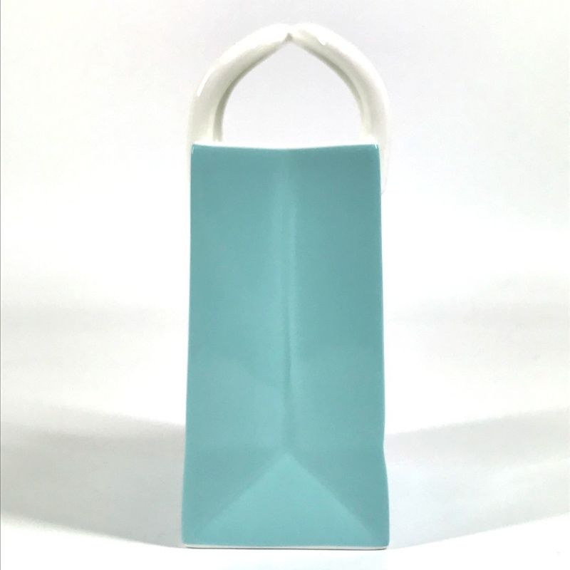 Tiffany & Co Small Bag Shopping Bag Shape Logo Ceramic Blue