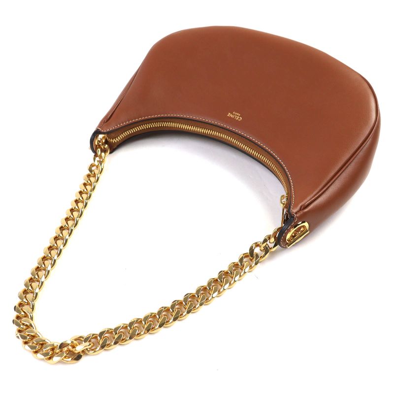 Celine 19958 Medium AVA Chain Medium Ava Leather Chain Shoulder Bag Hobo Bag