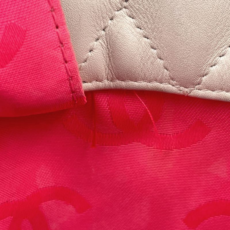 Chanel Chanel Cambon Line Tote Bag Quilted Shoulder Bag Tote Leather White