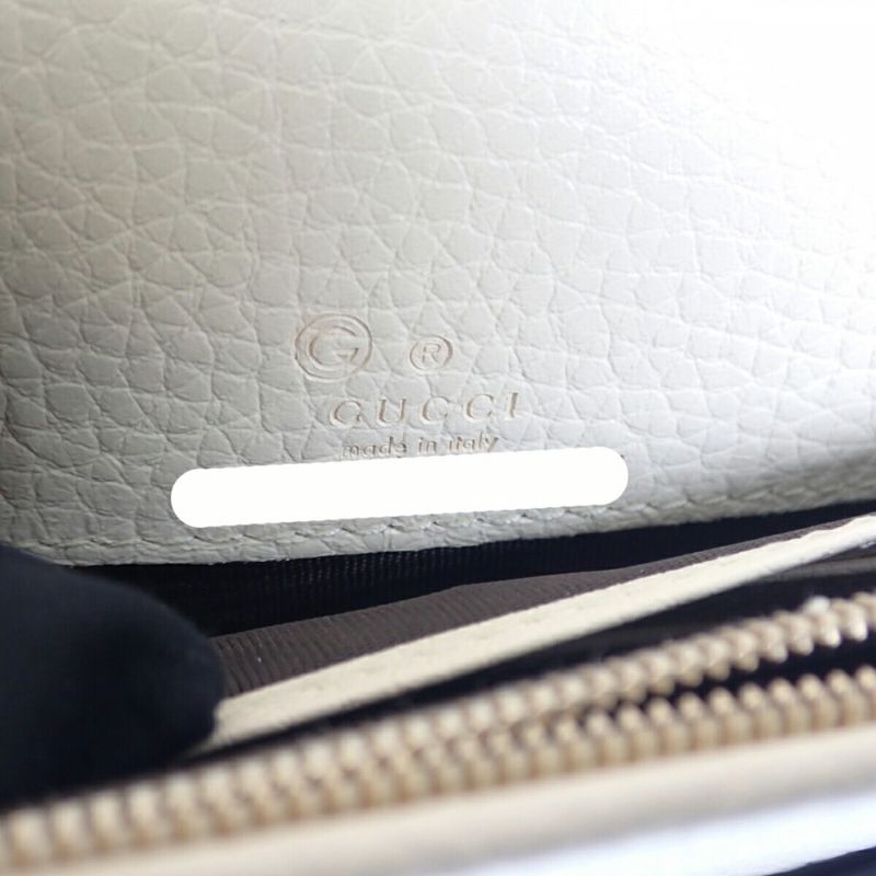 Gucci Soho Chain Wallet Outlet a7 M0 g Shoulder Bag Calf White Ladies