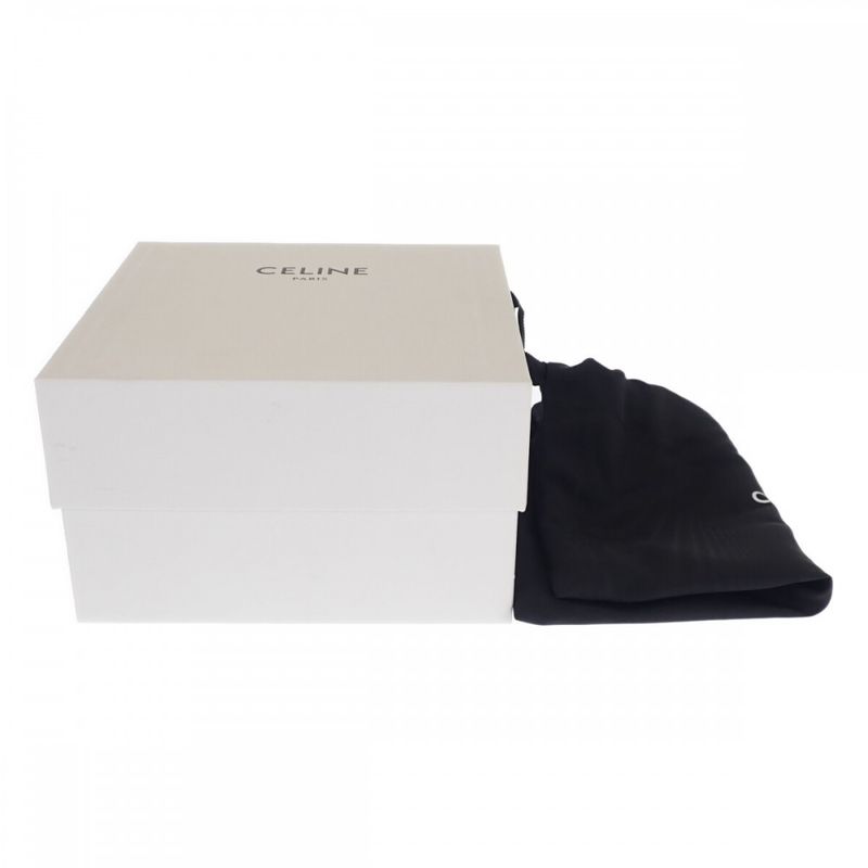 Celine Small Travel 10 C762 djp.01 ta Pouch Polyurethane Leather White