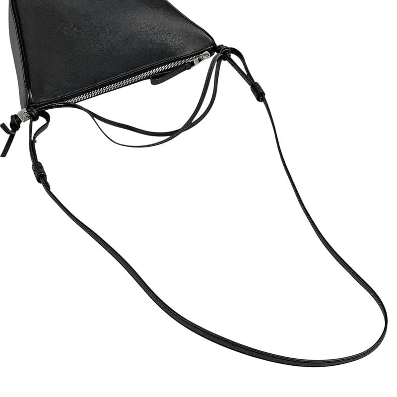 Loewe Hammock Hobo Bag Mini 2-Way Shoulder Bag Handbag Leather Black