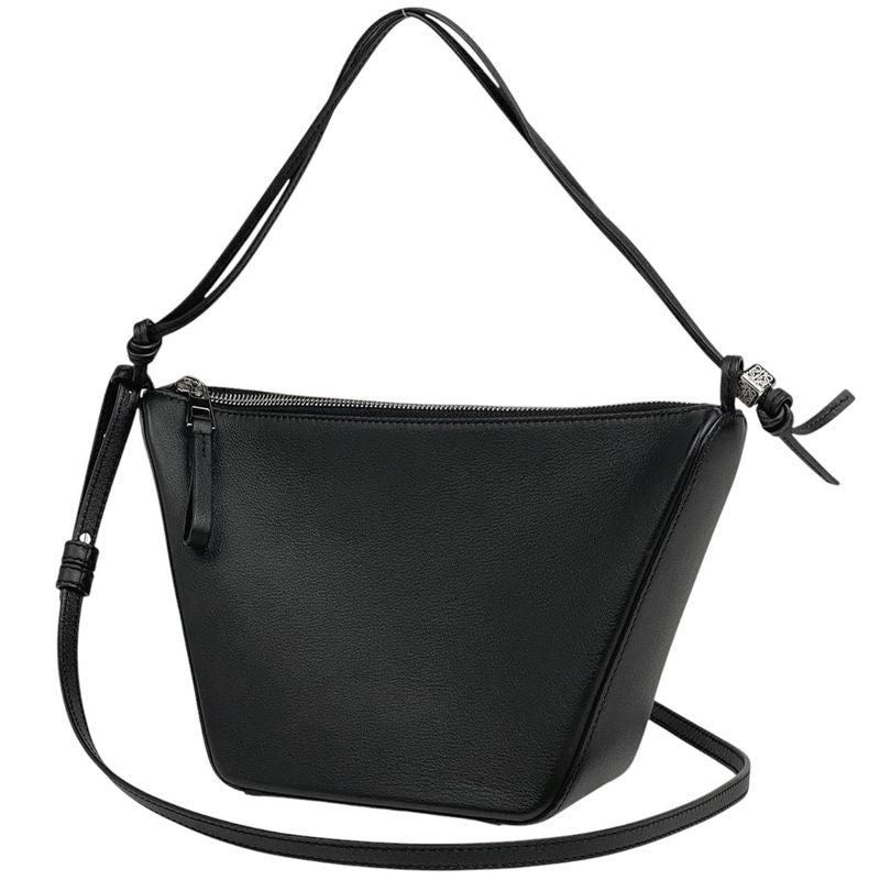 Loewe Hammock Hobo Bag Mini 2-Way Shoulder Bag Handbag Leather Black