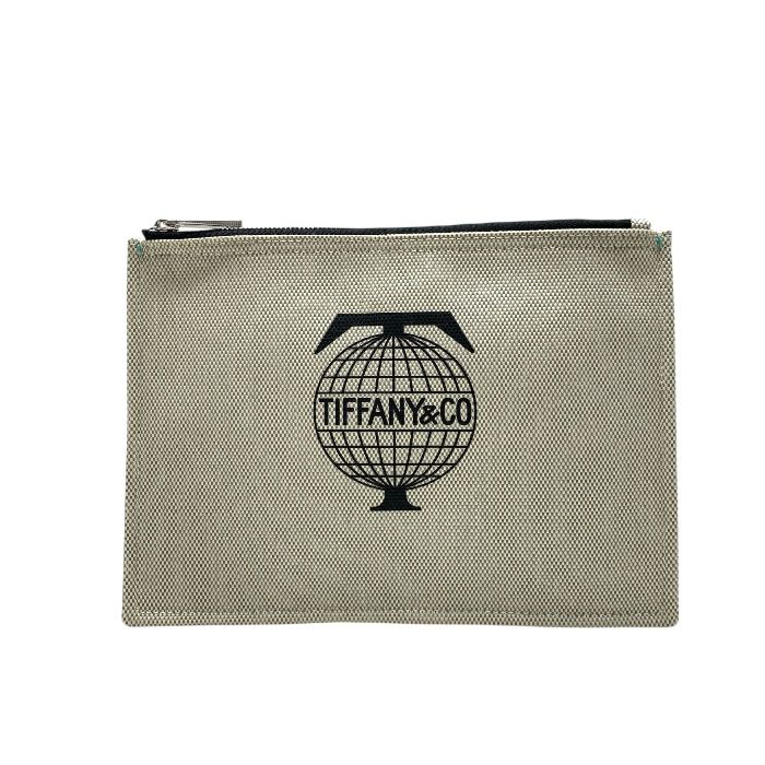 Tiffany & Co Travel Flat Pouch Medium Clutch Bag Second Bag Clutch