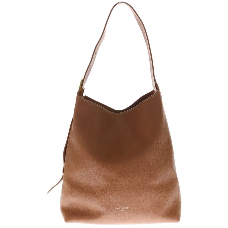 Louis Vuitton Low Key Hobo PM Handbag Tote Bag Brown Leather