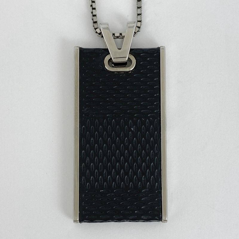 Louis Vuitton Pendentif Soho Necklace Pendant Necklace Metal Damier Graphite