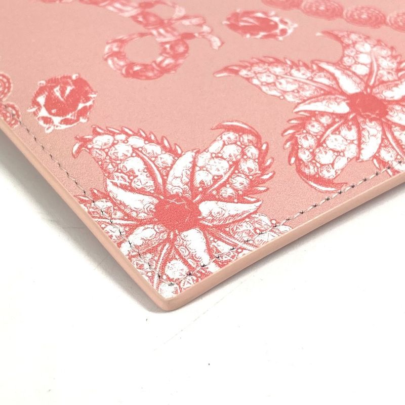 Tiffany & Co Clutch Bag Logo Leather Pink