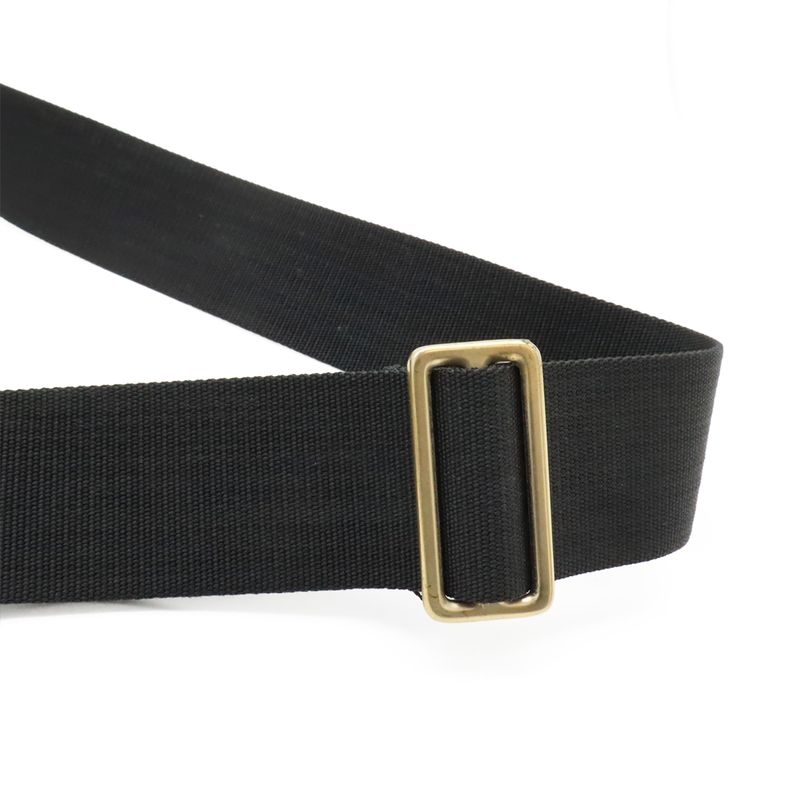 Chanel New Travel Line Shoulder Bag Crossbody Nylon Jacquard Leather Black