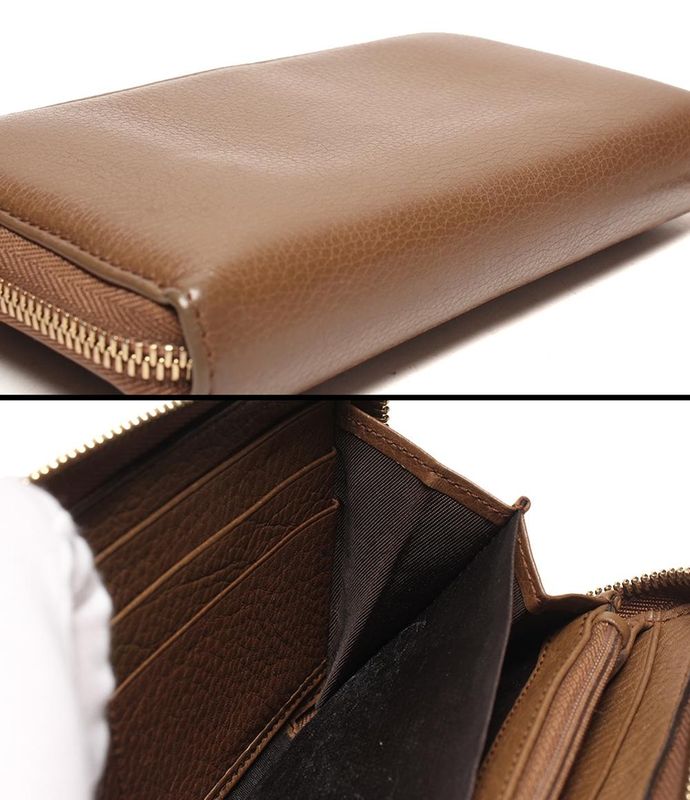 Gucci Round Zipper Long Wallet Soho 0959 Women's