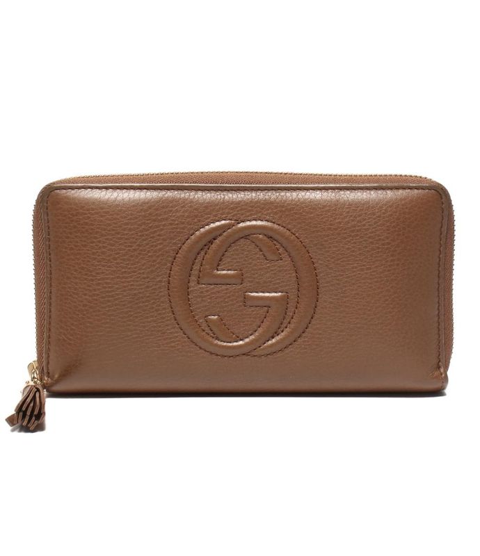 Gucci Round Zipper Long Wallet Soho 0959 Women's