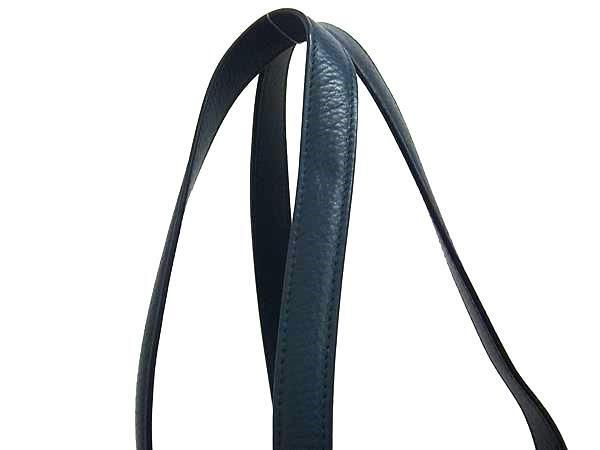 Tiffany & Co Tote Bag Blue Leather Ladies