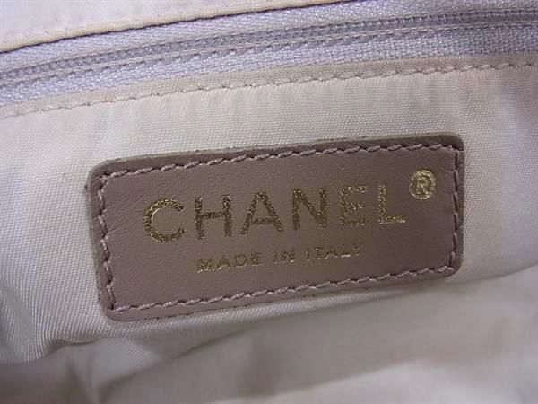 Chanel Shoulder Bag New Travel Line Beige Nylon Canvas And Leather