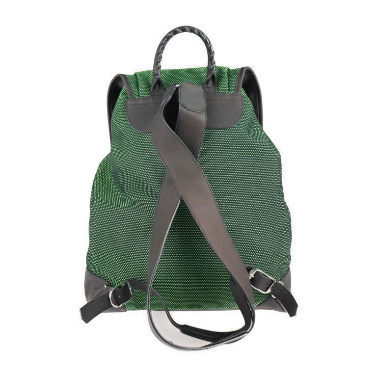 Balenciaga Traveler S Backpack Daypack Nylon Leather Green Black