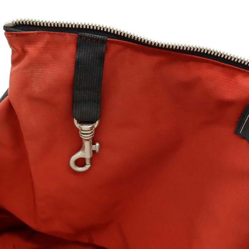 Chanel Travel Line Dog Carrier Pet Carry Tote Bag Dog Cat Pet Nylon Black Red