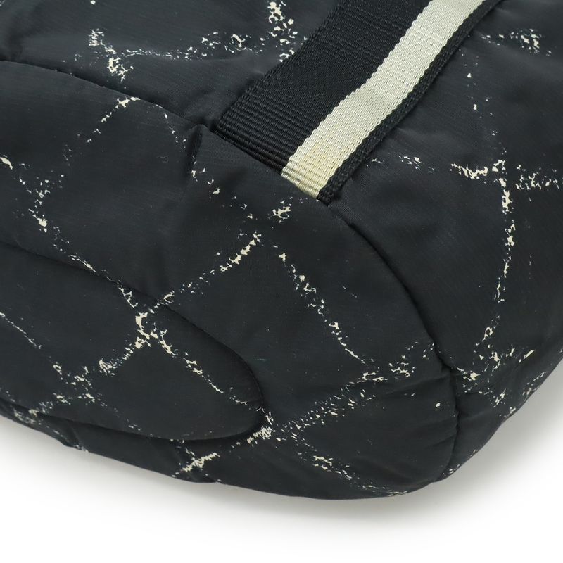 Chanel Travel Line Dog Carrier Pet Carry Tote Bag Dog Cat Pet Nylon Black Red