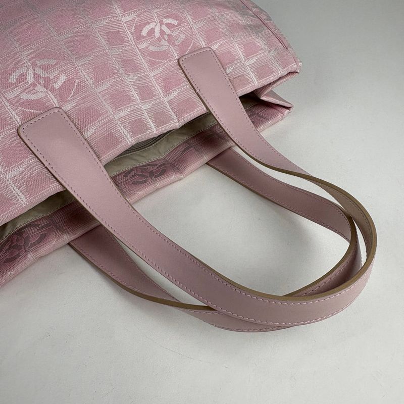 Chanel Chanel New Travel Line Tote MM Tote Nylon Jacquard