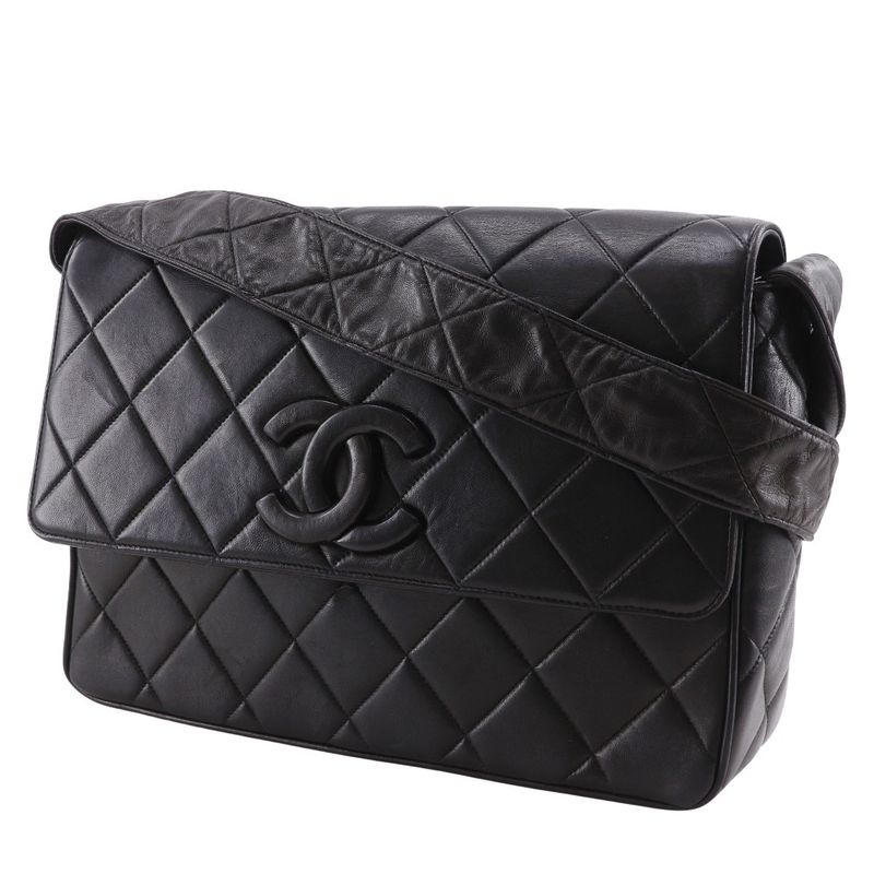 Chanel Chanel Cocomark Quilted Vintage Lambskin Black Shoulder Bag