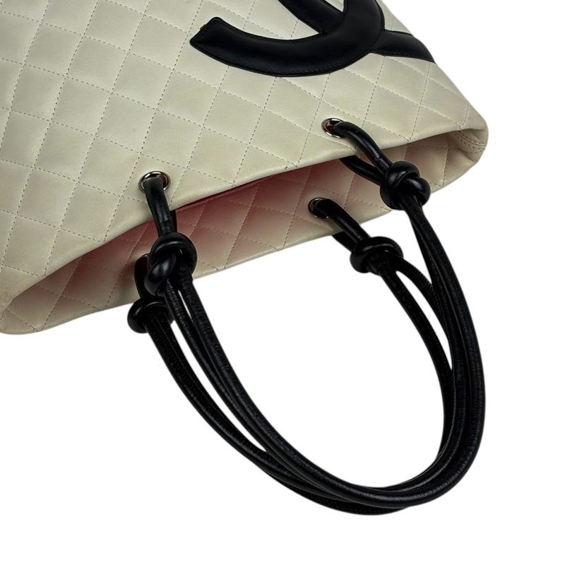 Chanel Chanel Cambon Line Medium Tote Bag Tote Leather White