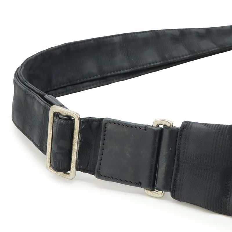 Chanel New Travel Line Messenger Bag Shoulder Bag Crossbody Nylon Jacquard