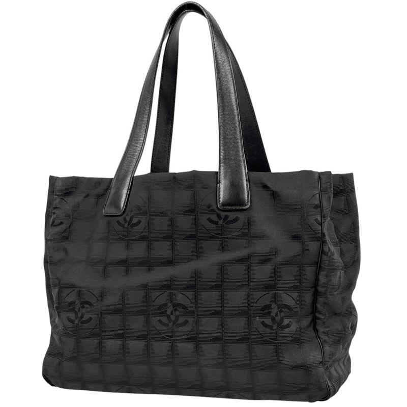 Chanel Chanel New Travel Line Tote MM Tote Nylon Jacquard
