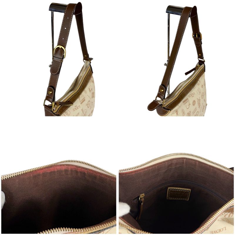 Loewe 160 th Anniversary One Shoulder Bag Shoulder Hobo Bag Limited Edition Beige