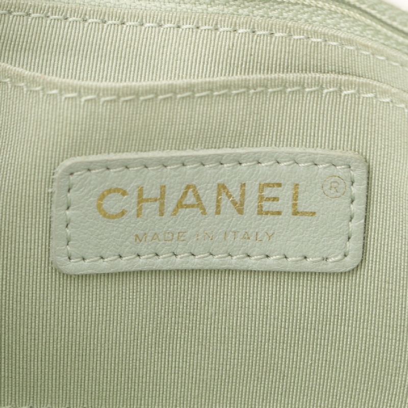 Chanel Chanel Calfskin No 29 Circle Single Flap Shoulder Bag White Mint