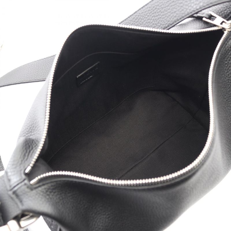 Loewe Shoulder Bag Loop Hobo Bb22 cm Black Leather Loop Hobo