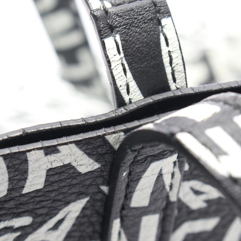 Balenciaga Tote Bag Everyday Tote XS Black White Leather Everyday XS