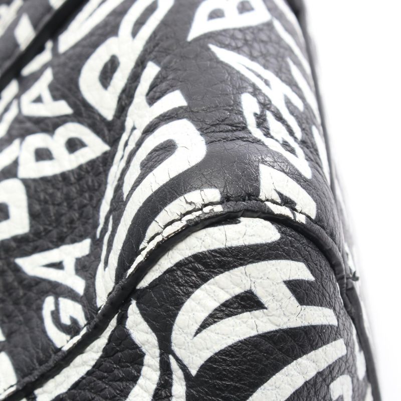 Balenciaga Tote Bag Everyday Tote XS Black White Leather Everyday XS