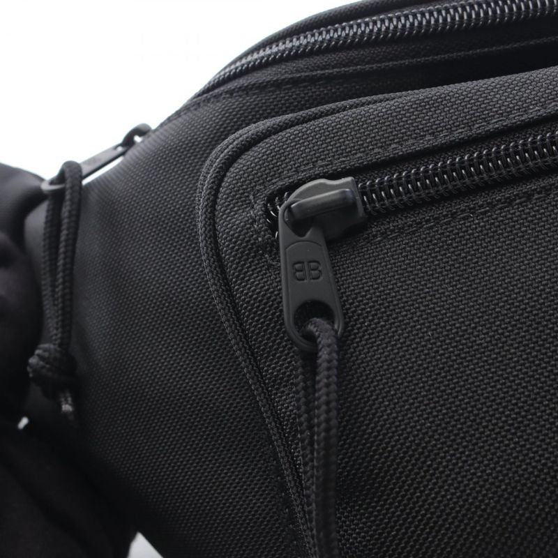 Balenciaga Waist Bag Explorer Black Canvas