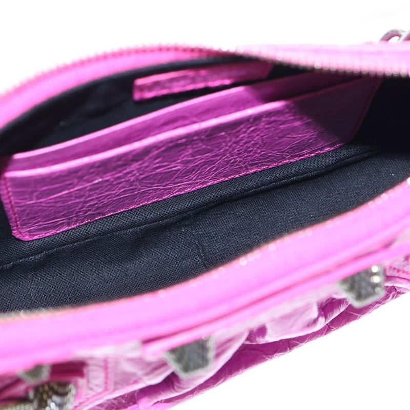 Balenciaga Luca Golle Shoulder Bag Leather Pink