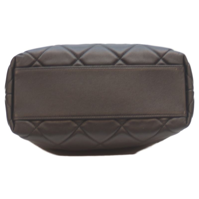 Chanel Black Lumskin Quilted Hobow One