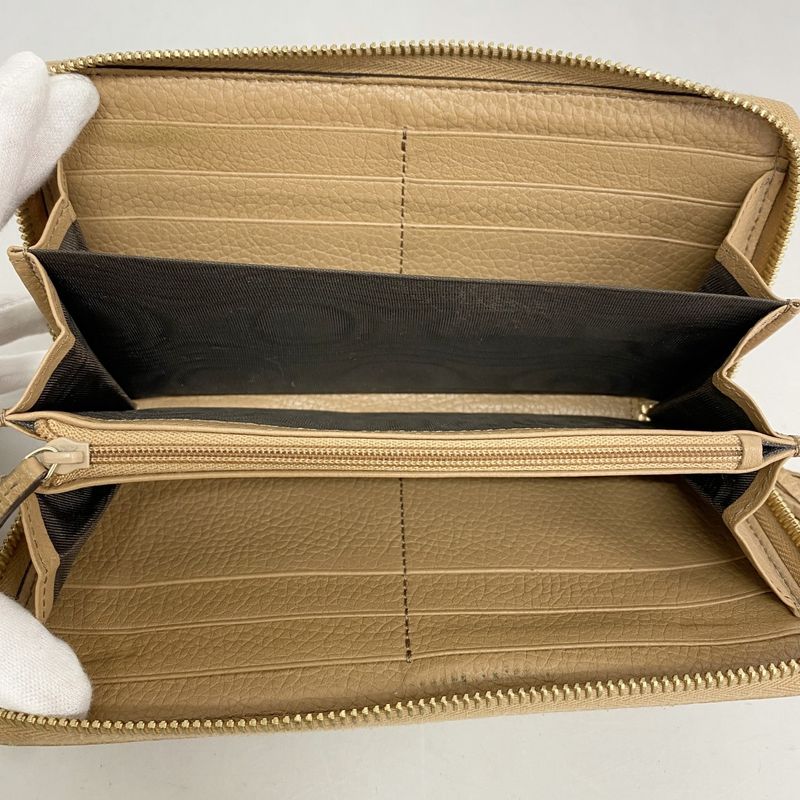Gucci Long Wallet Soho Leather Beige