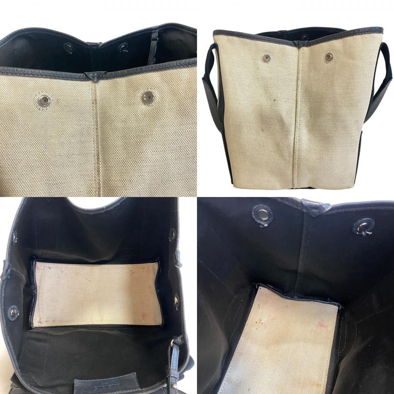 Balenciaga Tote Navy Cabas Handbag Ivory