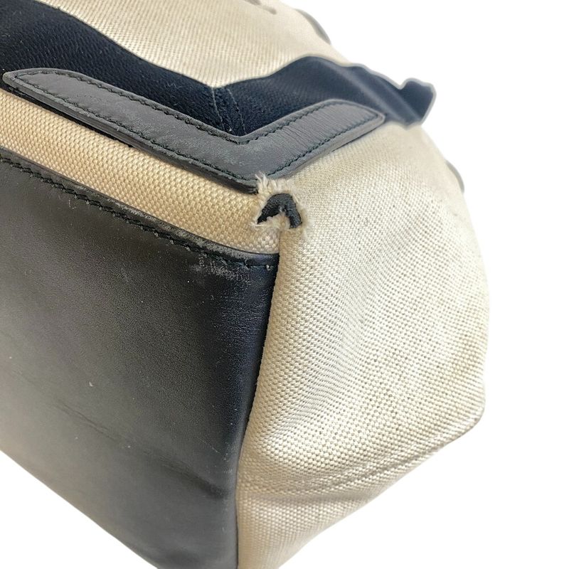 Balenciaga Tote Navy Cabas Handbag Ivory