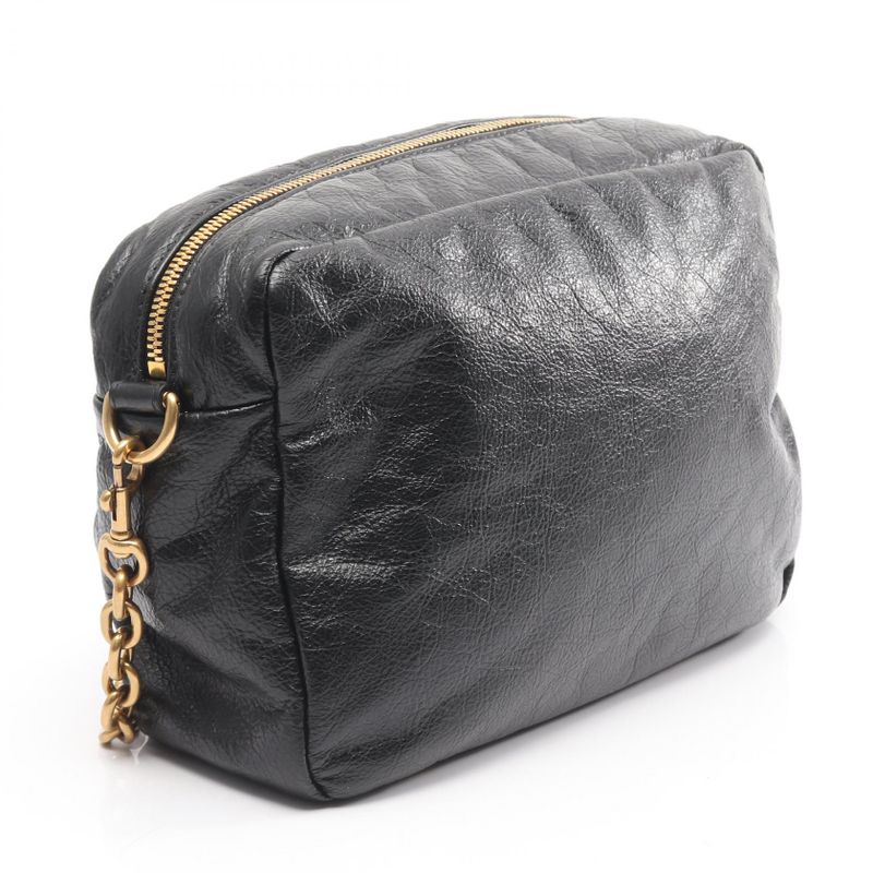 Balenciaga Shoulder Bag Monaco Black Leather