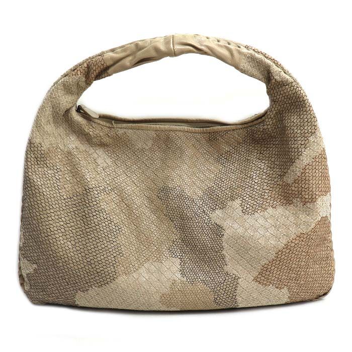Bottega Veneta Hobo One Shoulder Bag Beige
