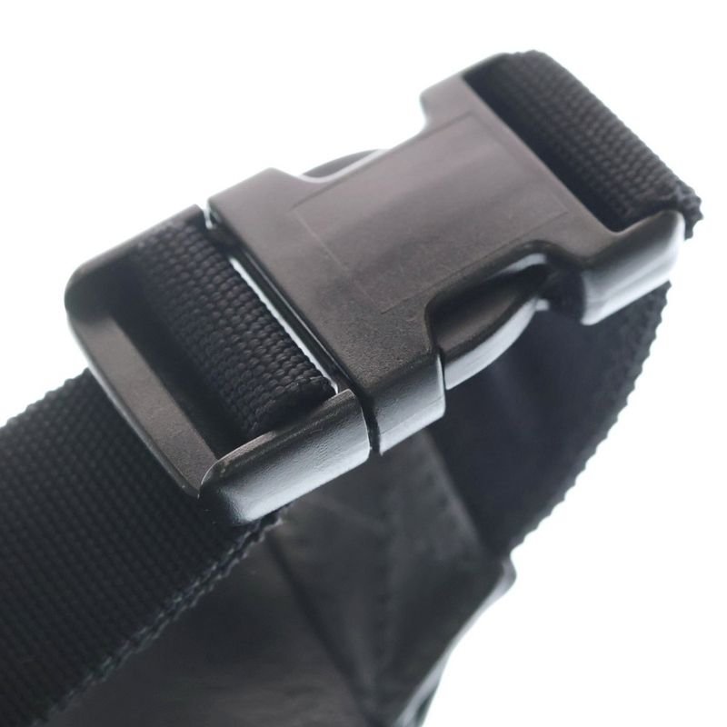 Balenciaga Everyday Logo Belt Back Waist Bag Black Leather