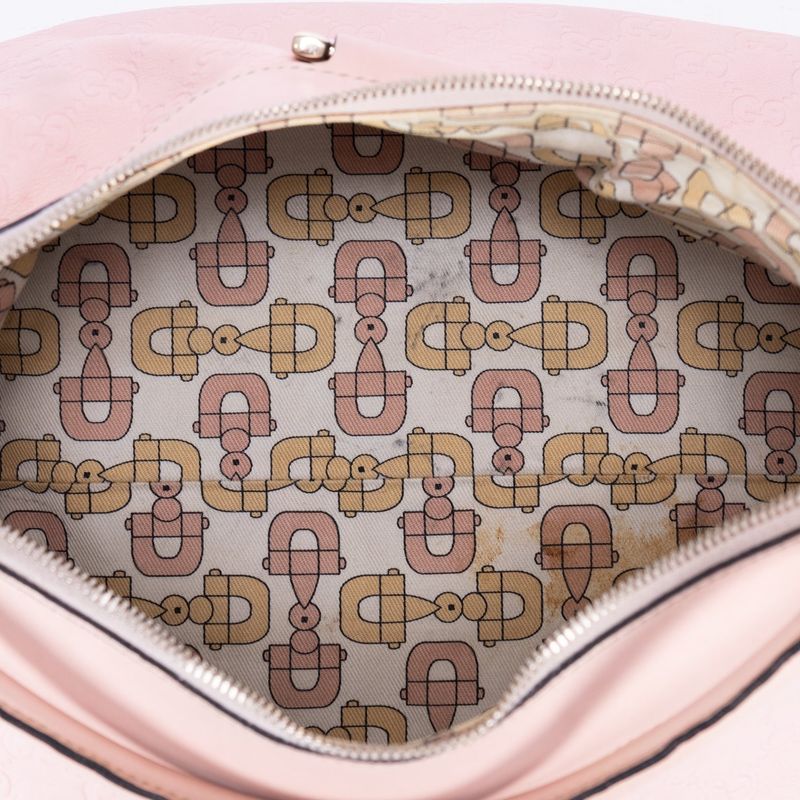 Gucci Abbey Dring Hobo Light Pink Guccissima