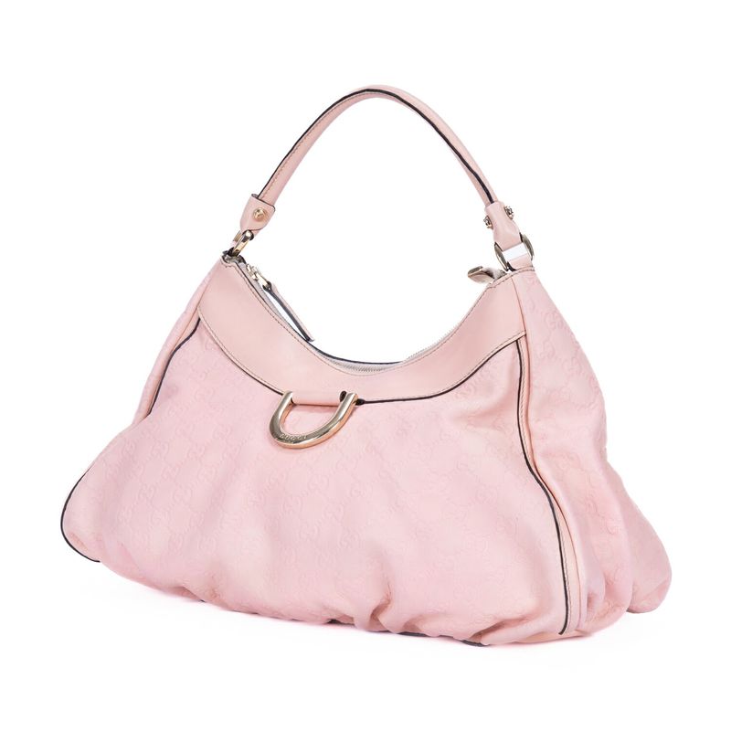 Gucci Abbey Dring Hobo Light Pink Guccissima